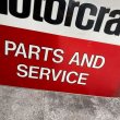 画像9: Vintage Double-side Sign "Motorcraft Parts and Service" (9)