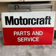 画像1: Vintage Double-side Sign "Motorcraft Parts and Service" (1)