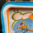 画像4: 1970's Disney Kid's Tin Table "Mickey Mouse Pilot" (4)