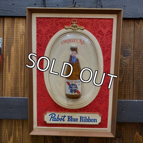 画像1: Vintage Pabst Blue Ribbon Display Sign (1)