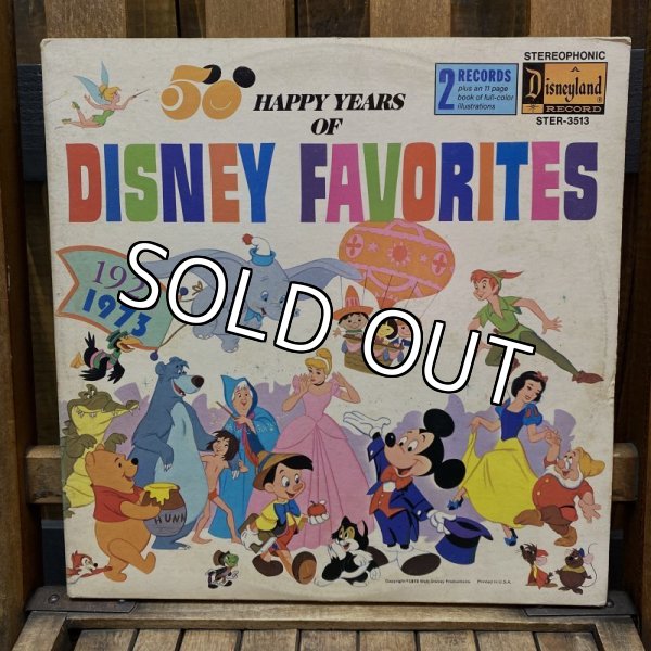 画像1: 1973s Disneyland Record "50 Happy Years of Disney Favorites" / LP (1)