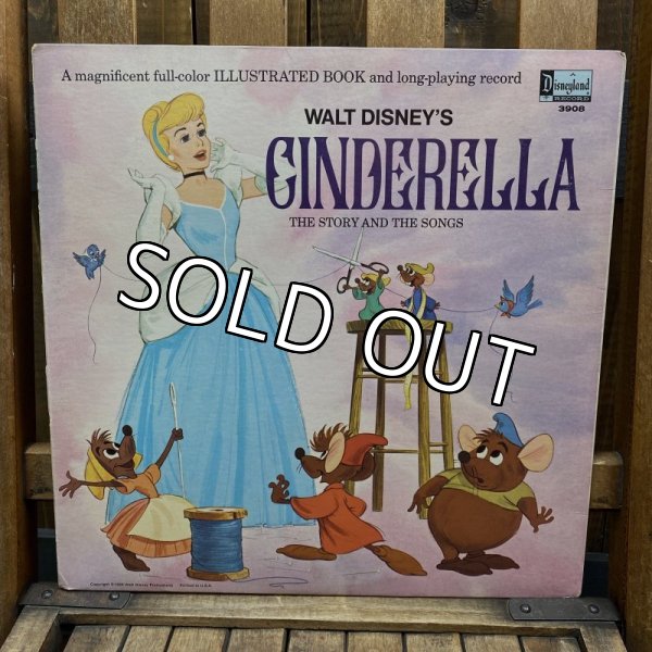 画像1: 1969s Walt Disney's "Cinderella" Book & Record / LP (1)