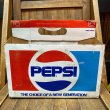 画像2: 1970's-80's 8-Pac bottles Cardboard carrying case "Pepsi" (2)