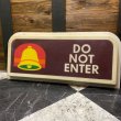 画像1: 1980's TACO BELL / Vintage Sign "DO NOT ENTER" (1)
