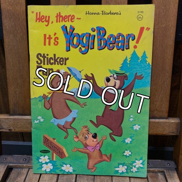 画像1: 1964s Hanna-Barbera's / Sticker Fun "Hey, there- It's Yogi Bear！" (1)