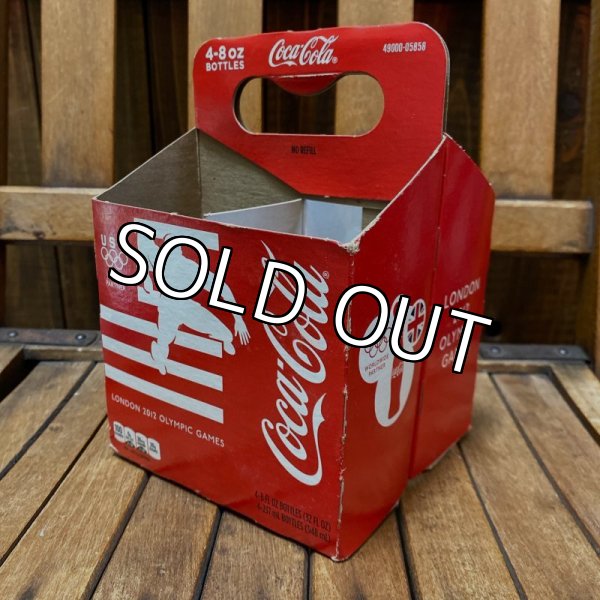 画像1: Coca Cola / Vintage 4-Pac bottles Cardboard carrying case "LONDON 2012 OLYMPIC GAMES" (1)