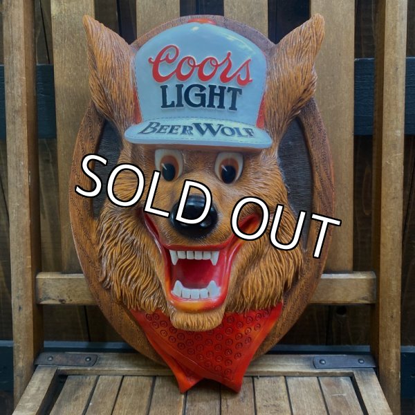 画像1: 1970's Coors Light Beer / Beer Wolf 3D Sign (1)