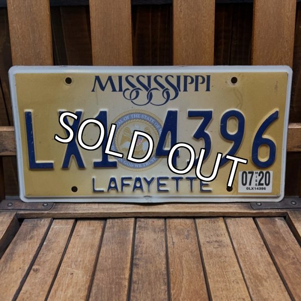 画像1: Vintage License plate "Mississippi" (1)
