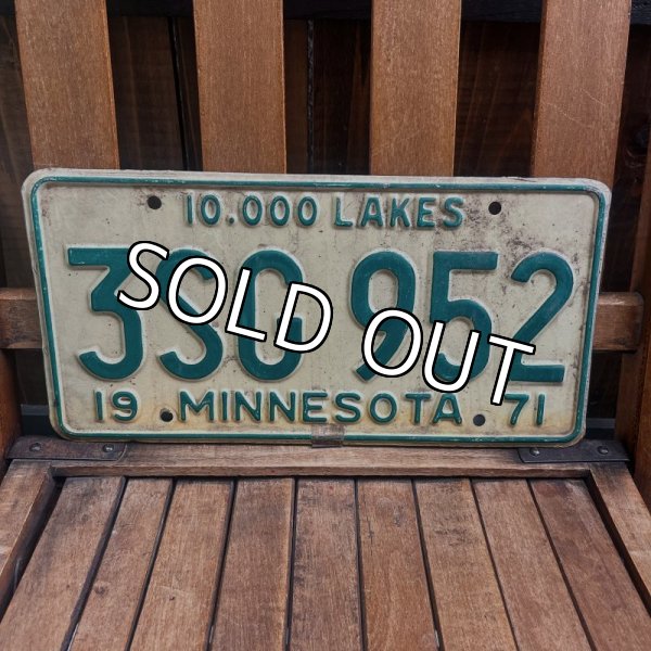 画像1: 1970's License plate "Minnesota" (1)