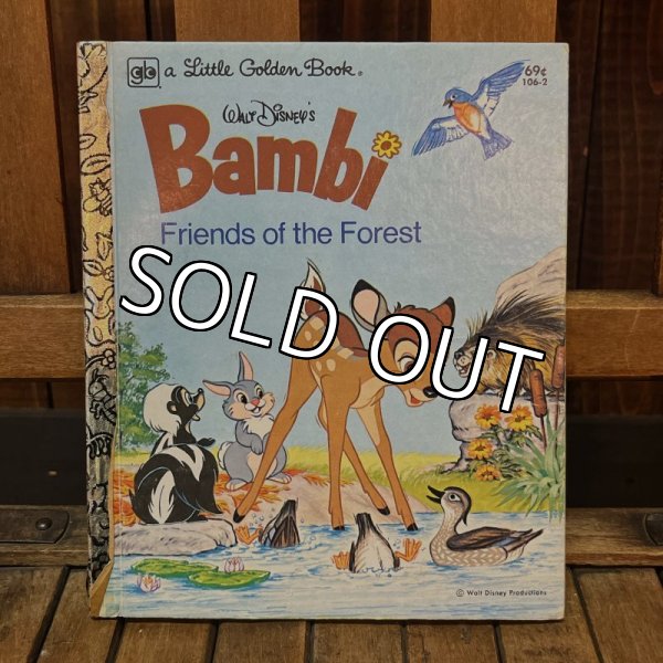 画像1: 1980s a Little Golden Book "Bambi Friends of the Forest" (1)