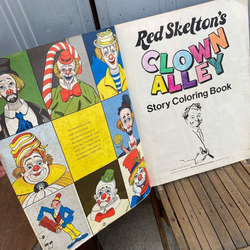 Download 70s Red Skelton's "CLOWN ALLEY" SYORY COLORING BOOK - KANCHI HOUSE